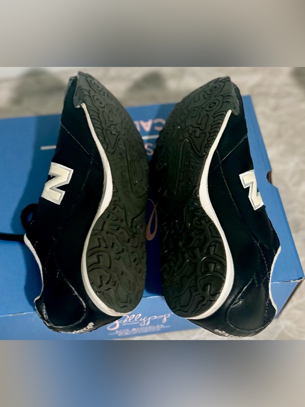 Vintage New Balance 442 Black Low Top Lace-Up Argyle Athletic Sneaker 8 CW442BS - Picture 6 of 8